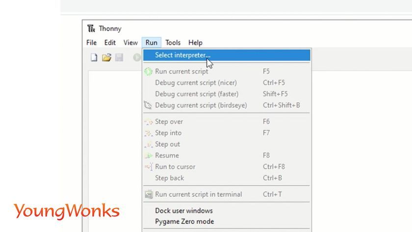 13 raspberry pi pico IDE run interpreter