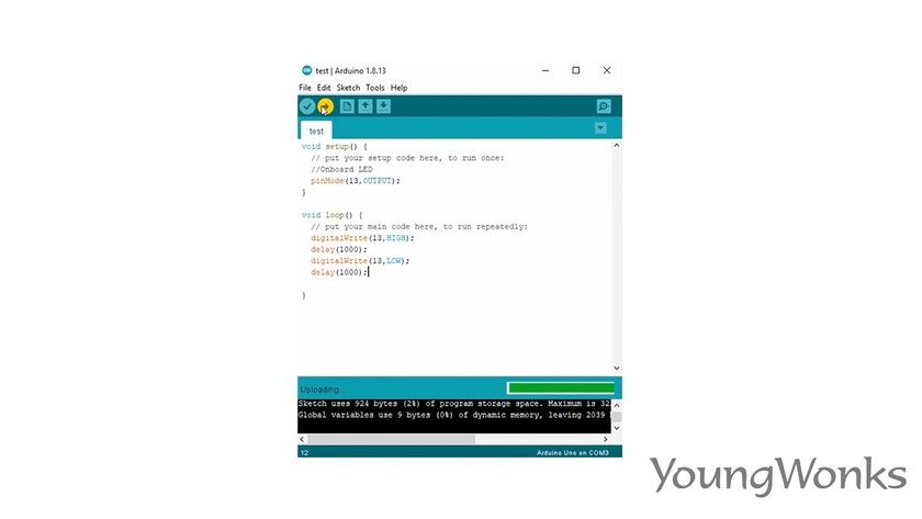 18 arduino uno rev3 load program