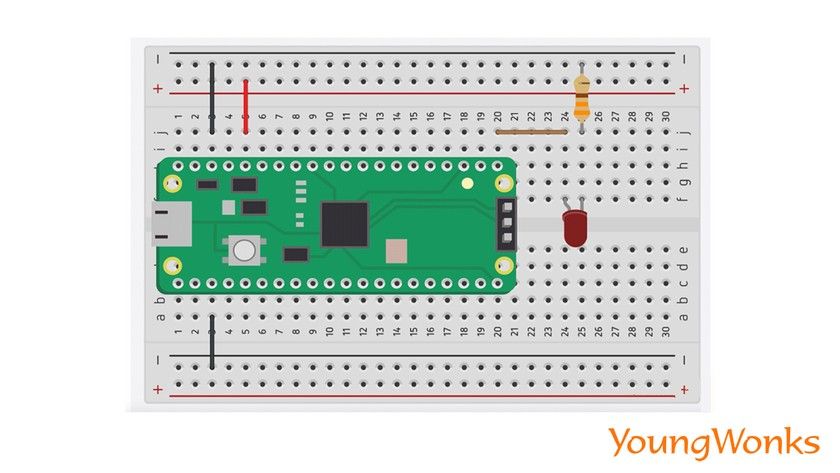 2 raspberrypi pico diagram circuit