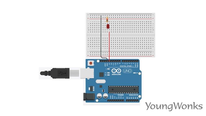 20 arduino uno rev3 blink circuit
