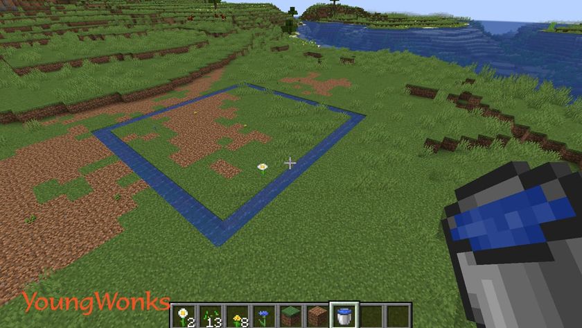 Best Minecraft castle ideas and simple castle tutorial create a moat and a river