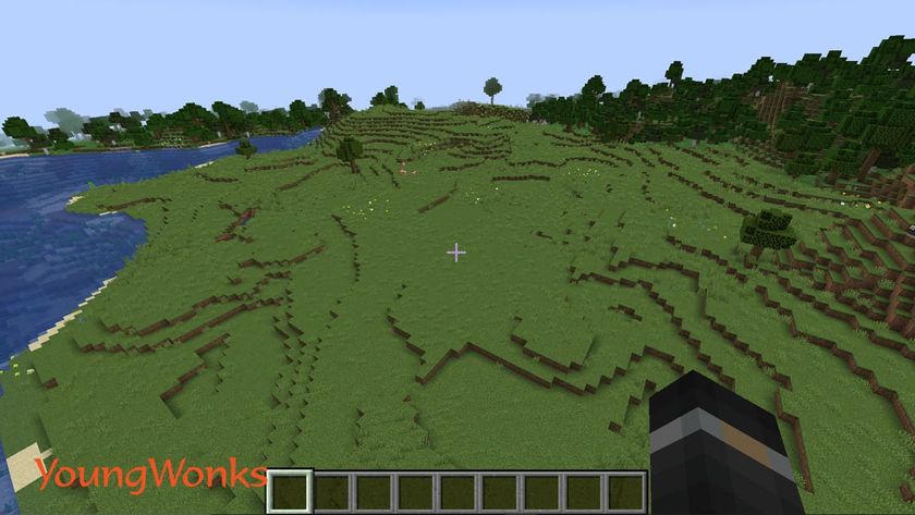Best Minecraft castle ideas and simple castle tutorial find a plain and flatten the terrain