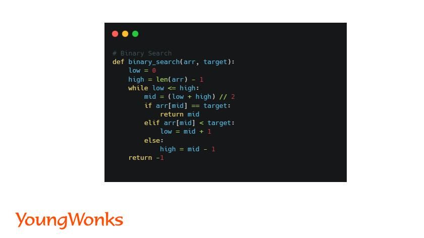 binary search python
