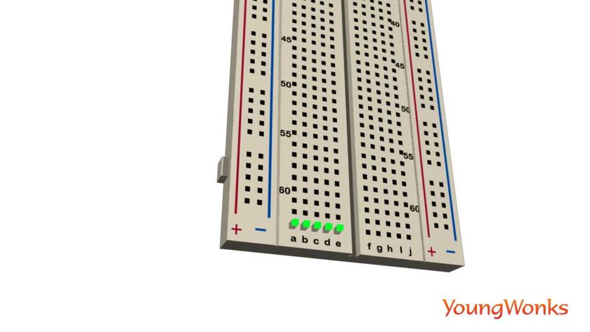 breadboard side view