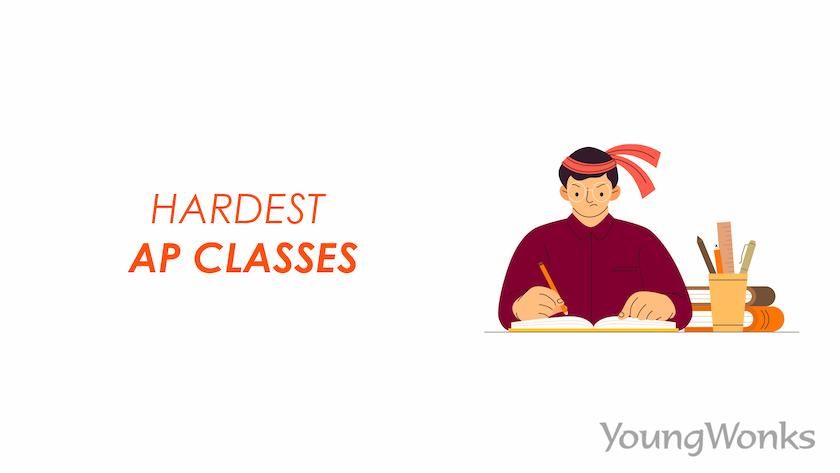 An image that shows a student preparing for the hardest ap classes.