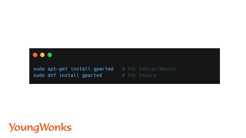 install gparted