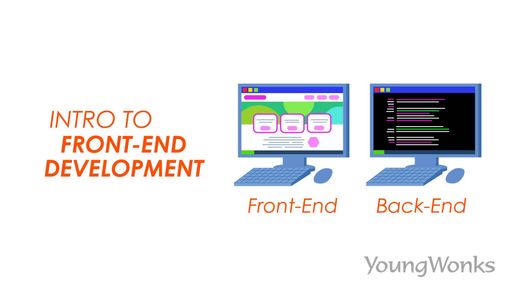 what is front-end development, client-side development, working with HTML, CSS and JavaScript for a website
