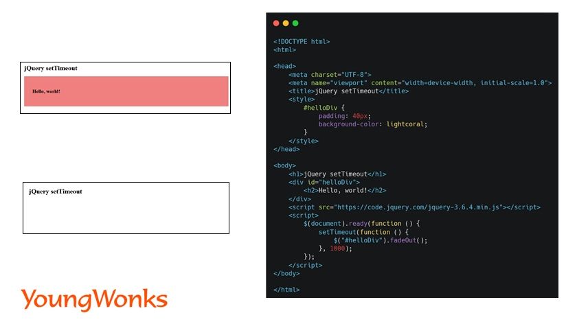 jquery settimeout example