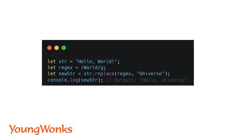 js regex replace method