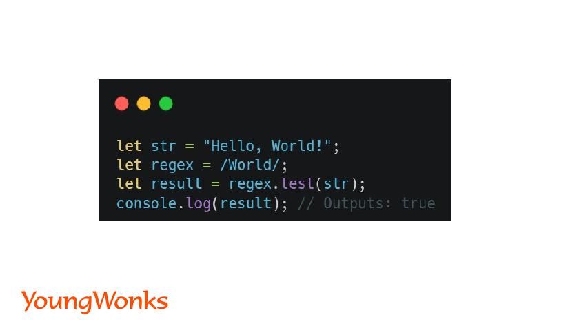 js regex test method