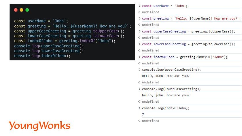 js string format methods