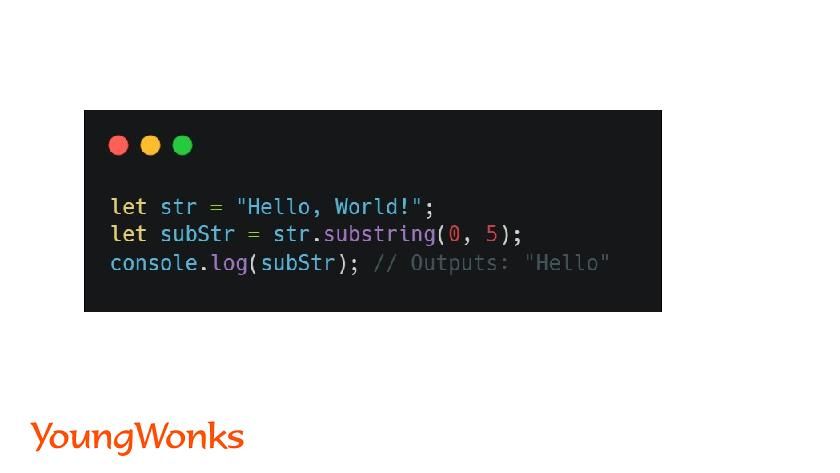 js substring method