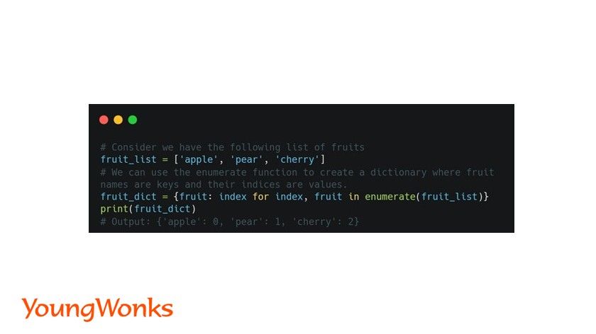 make a list into a hashmap in python