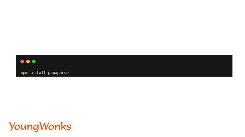 npm install papaparse