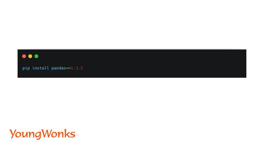 pip install pandas