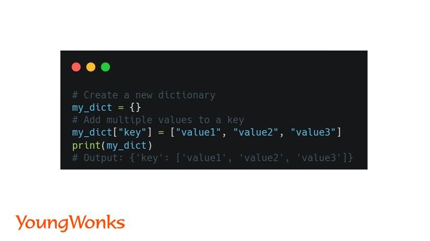 put multiple values for one key