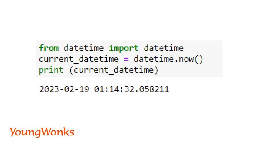 python datetime module current date time
