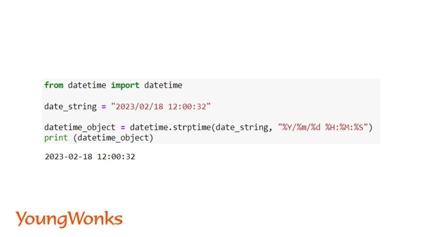 python datetime module datetime string conversion