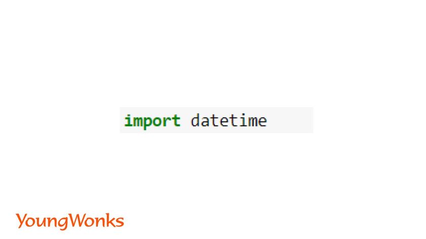 python datetime module import module
