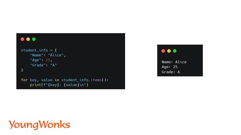 python dictionary newline