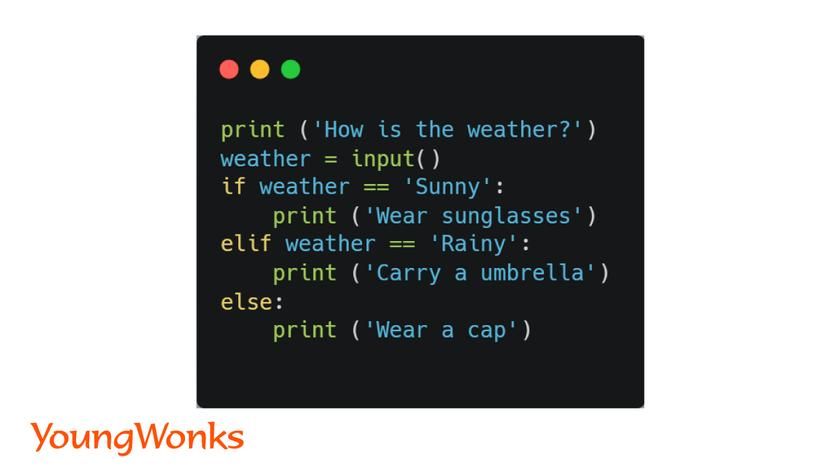 python if elif else example