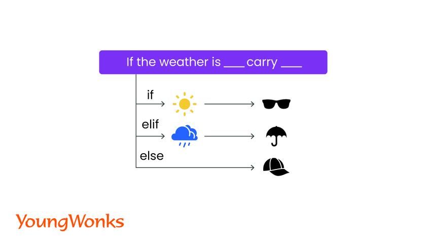 python if elif else pseudocode