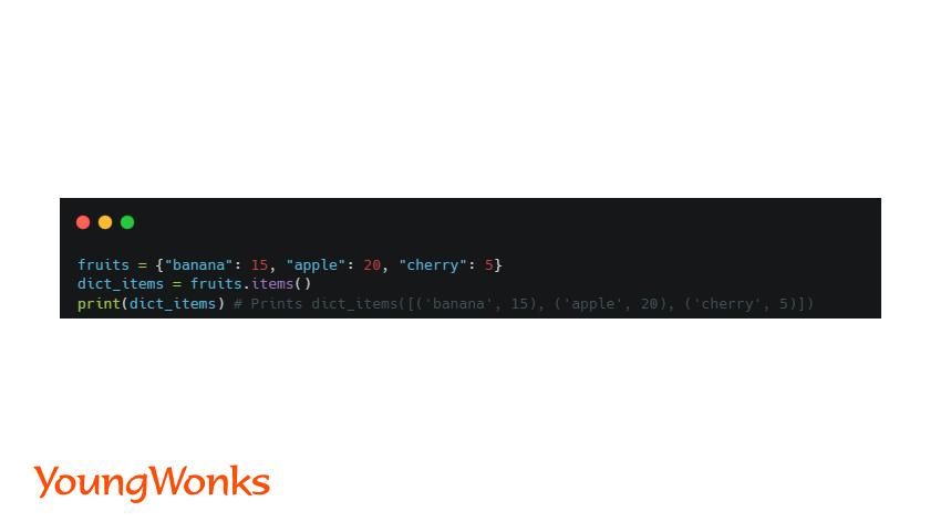 python items method