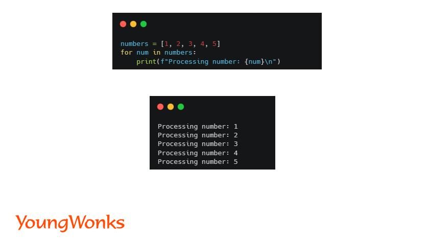 python list newline