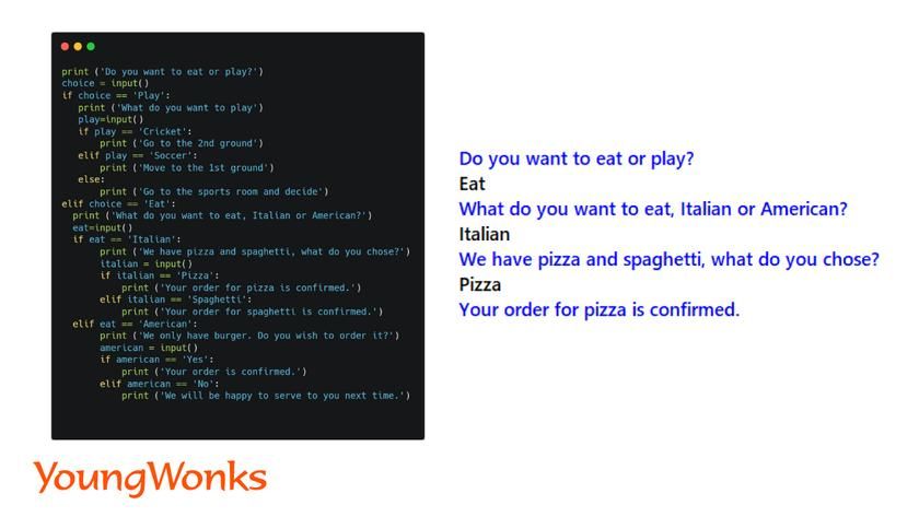 python nested if example