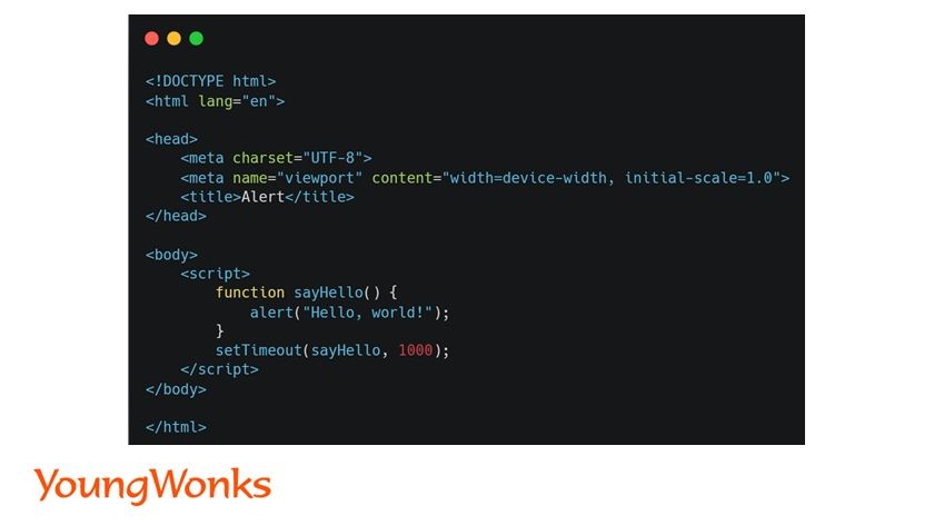 settimeout example