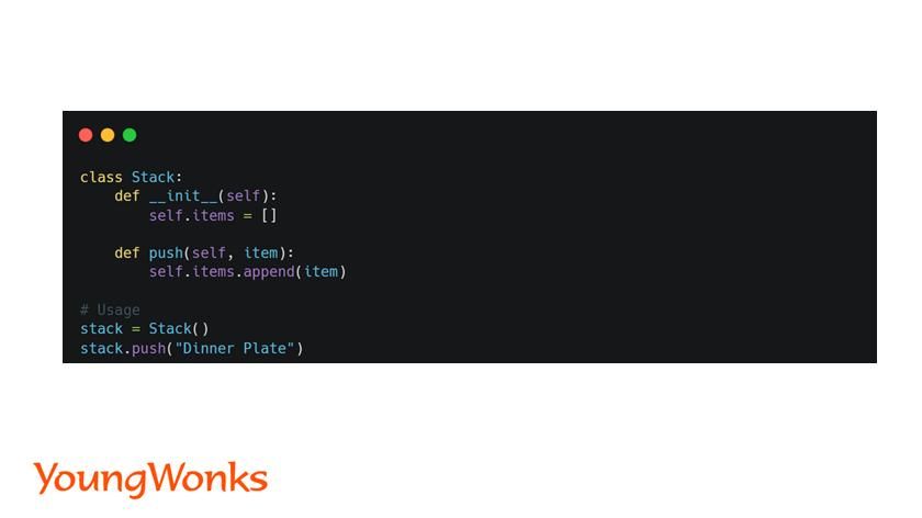 stack push operation