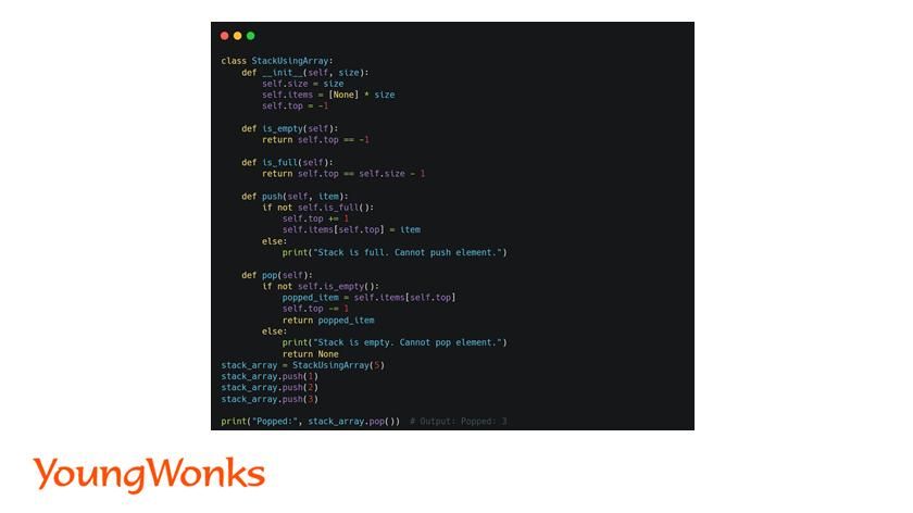 stack using array
