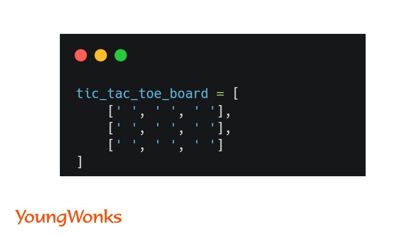 tic tac toe board