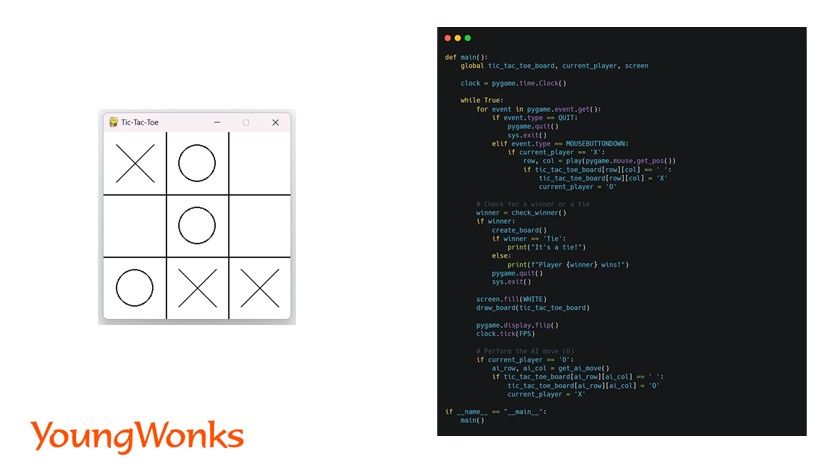 tic tac toe pygame code