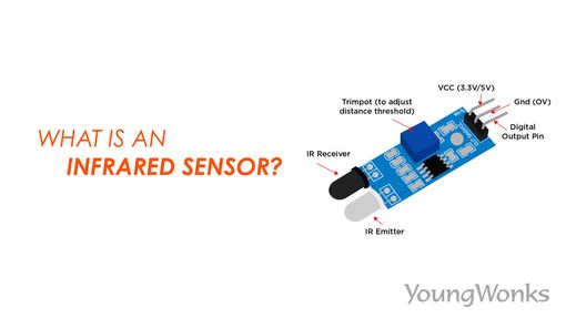 A figure that explains infrared sensor strengths and limitations, how it detects and measures infrared radiations