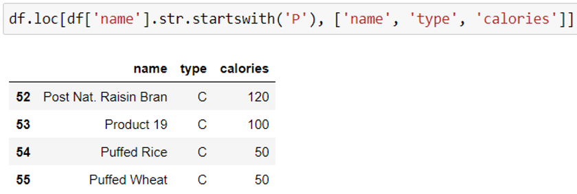 filter-pandas-dataframe-startswith-loc-function