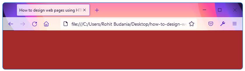 html-and-css-design-and-build-websites-head-tag-style-tag-internal-css-body-tag-background-color-output