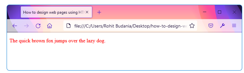 html-and-css-design-and-build-websites-p-tag-and-inline-css-output