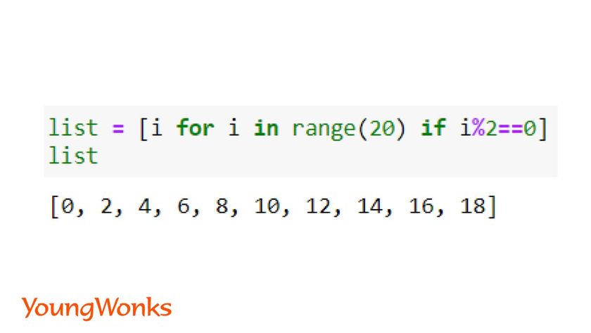 python list methods list comprehension