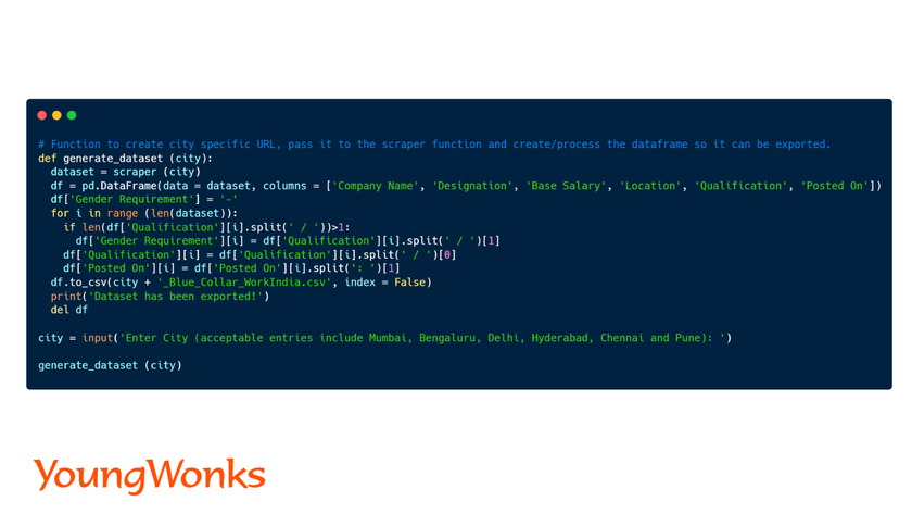 web scraping using beautifulsoup for your niche step 5