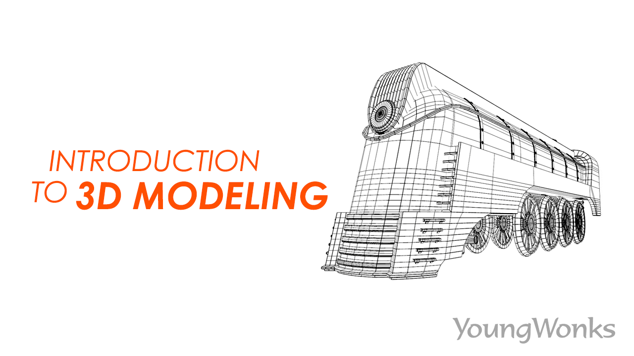 A train created using 3D modeling tools like OnShape, freeCAD and Tinkercad