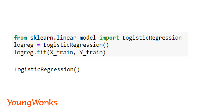 What is logistic regression create fit model
