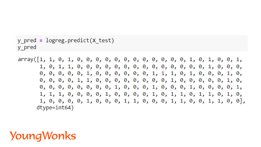 What is logistic regression predict values