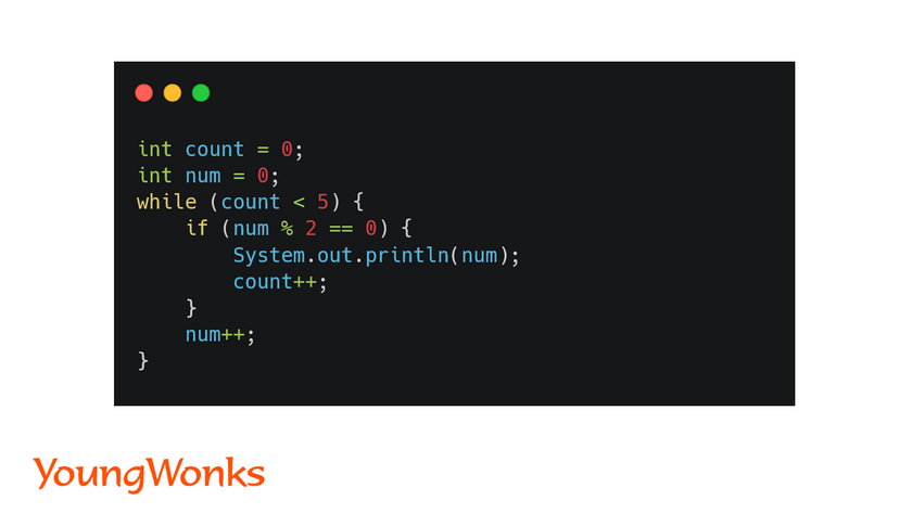 while loop example