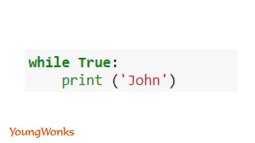 While loops in Python infinite loop