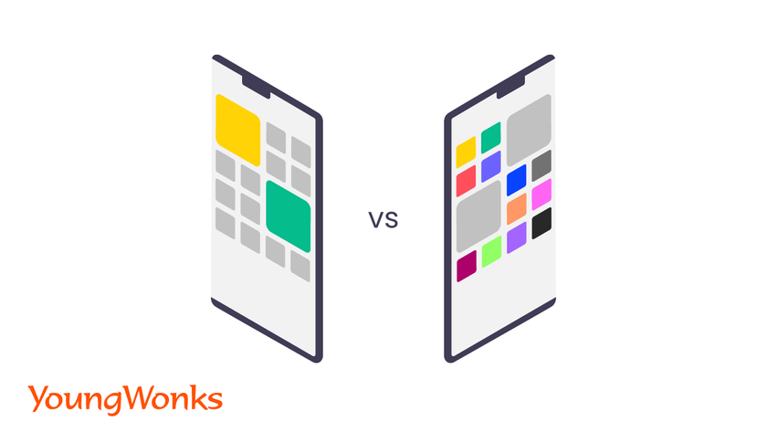 widget difference between widgets and apps